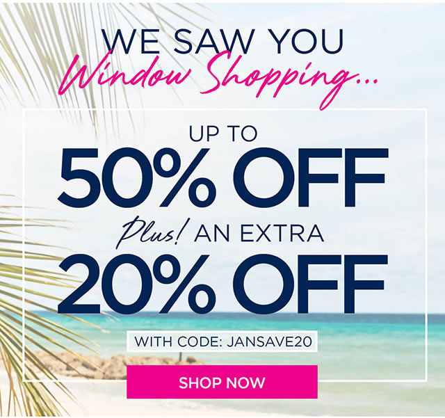 W ES YOU UP TO 50% OFF s ANEXTRA 