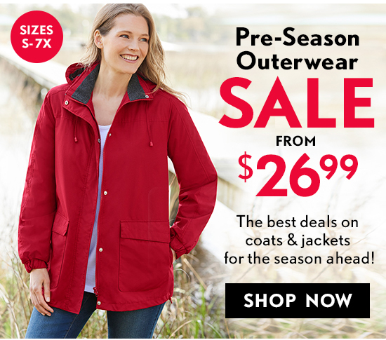 Pre-Season Outerwear FROM The best deals on coats jackets for the season ahead! 