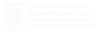B-Corp Logo and Statement