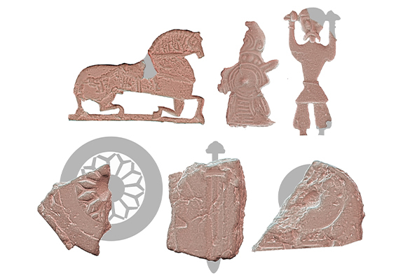 Figurine motifs from Ribe, Denmark reveal a variety of designs were manufactured at the site.