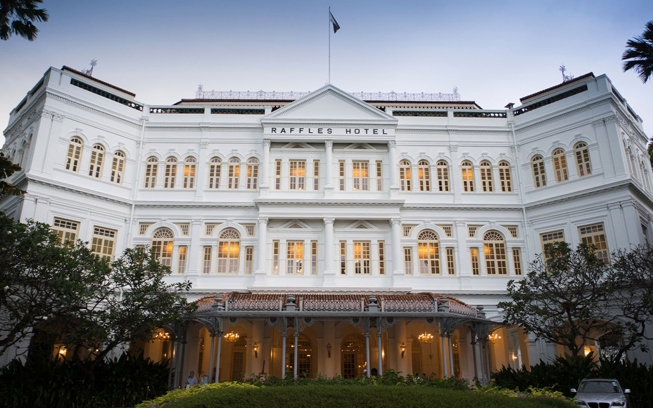 The Raffles Hotel is a luxury resort in Singapore.