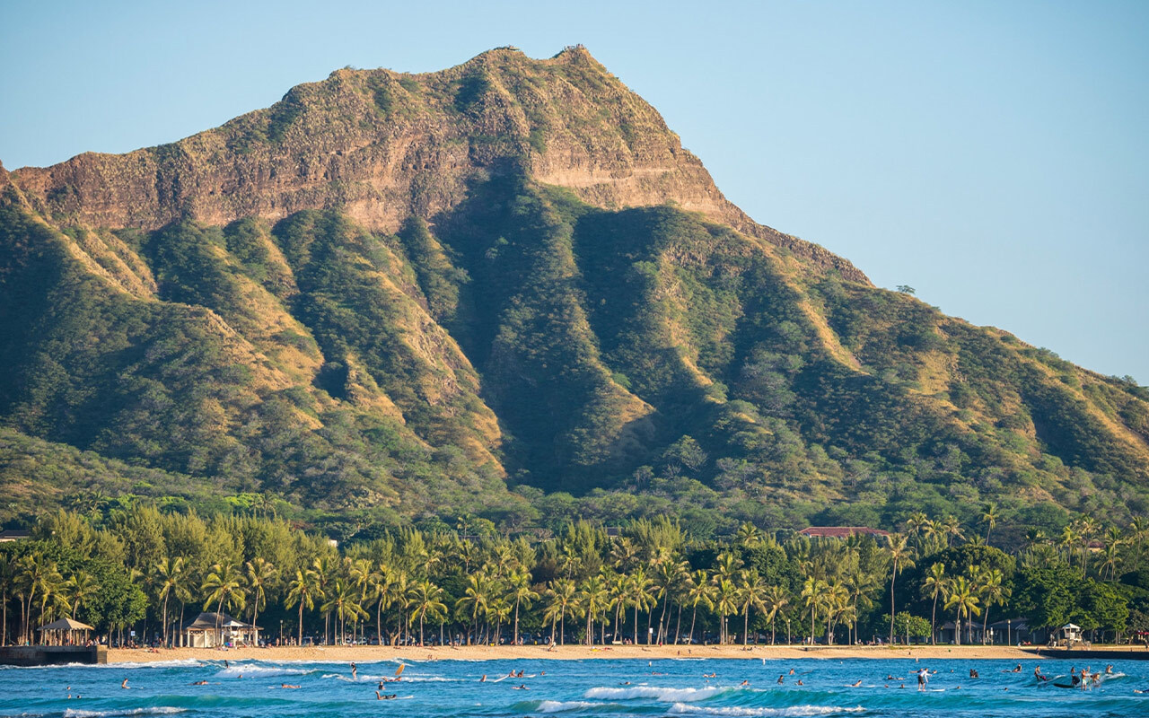 For a picture-perfect view, head to Diamond Head Crater.