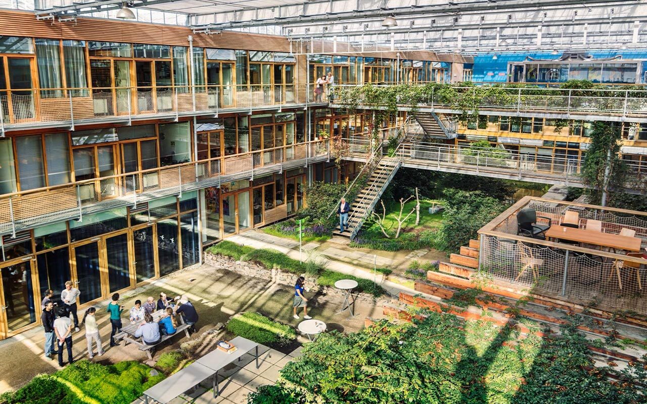 Designed to blur the line between indoors and outdoors, the Lumen Building at Wageningen University & Research, widely regarded as the world’s top agricultural research institution, houses offices and laboratories that embody its environmental science teachings.