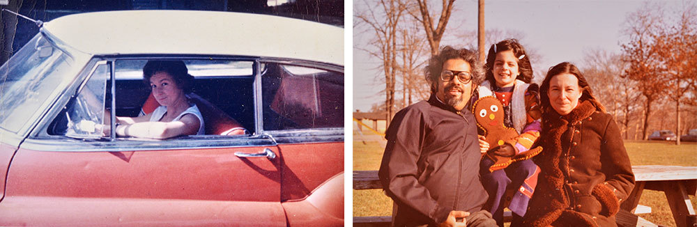 Teresa R. Lakshmanan at college in Ohio, and with her family