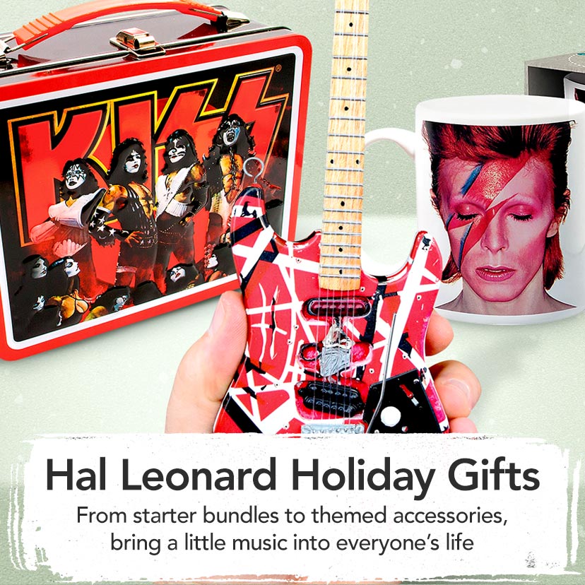 Hal Leonard Holiday Gifts. From starter bundles to themed accessories, bring a little music into everyone's life. Shop Now