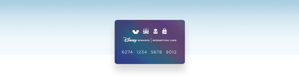 Disney Rewards Redemption Card