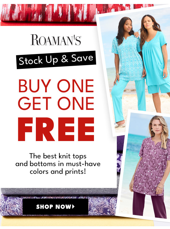  ROAMAN'S A R el The best knit tops and bottoms in must-have colors and prints! EL 1 o g 