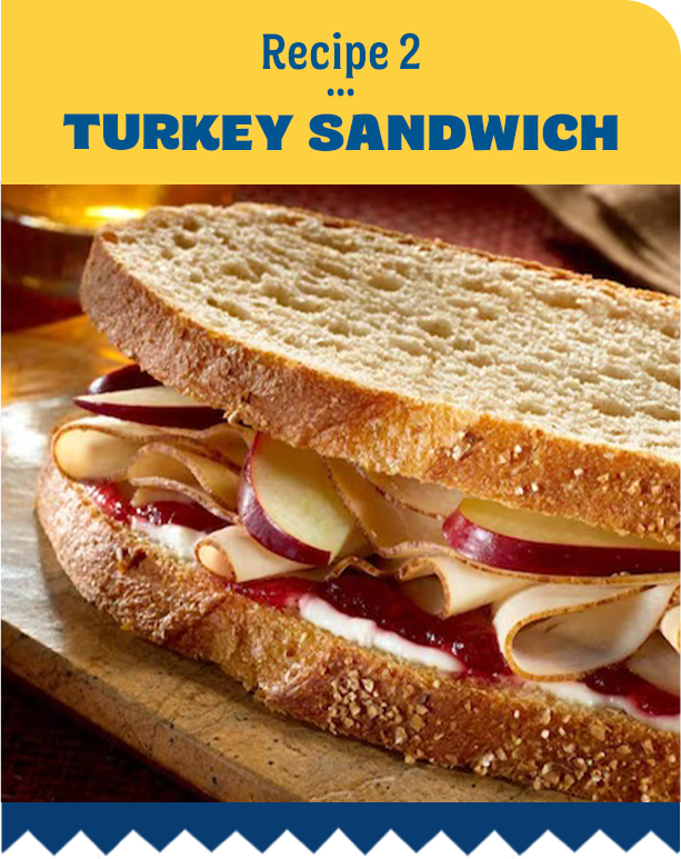 Recipe 2 ... Turkey Sandwich 