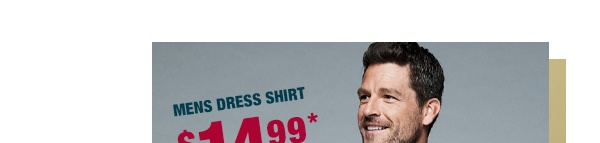 Sleek styles – Mens dress shirt as shown $14.99*