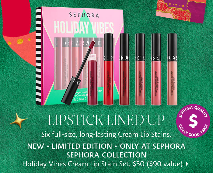 Sephora Collection Holiday Vibes Cream Lip Stain Set	