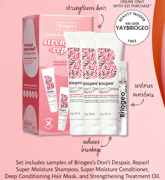 Briogeo Don't Despair, Repair! Strengthen + Repair Travel Kit