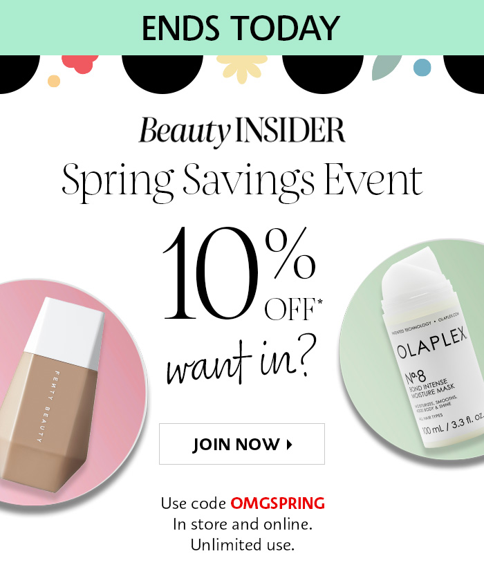 Spring Savings Event Ends Today