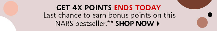 Get 4x Points on Nars**