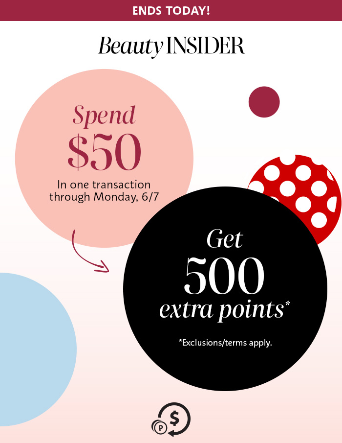 Spend $50 Now, Get 500 extra points*
