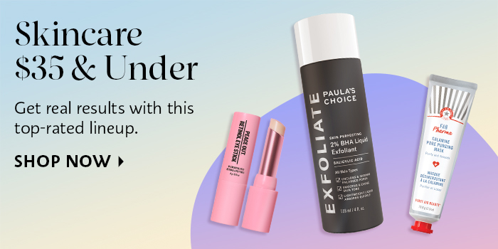Skincare $35 and under