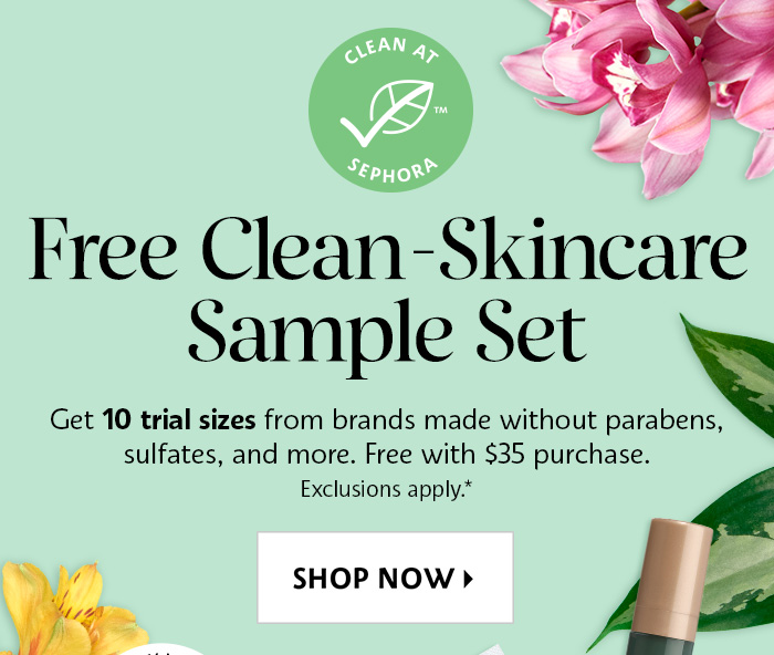 Free Clean-Skincare Sample Set*