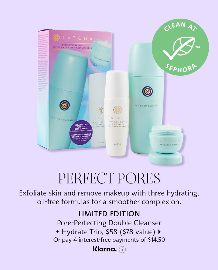 Tatcha Pore Perfecting Double Cleanser + Hydrate Trio