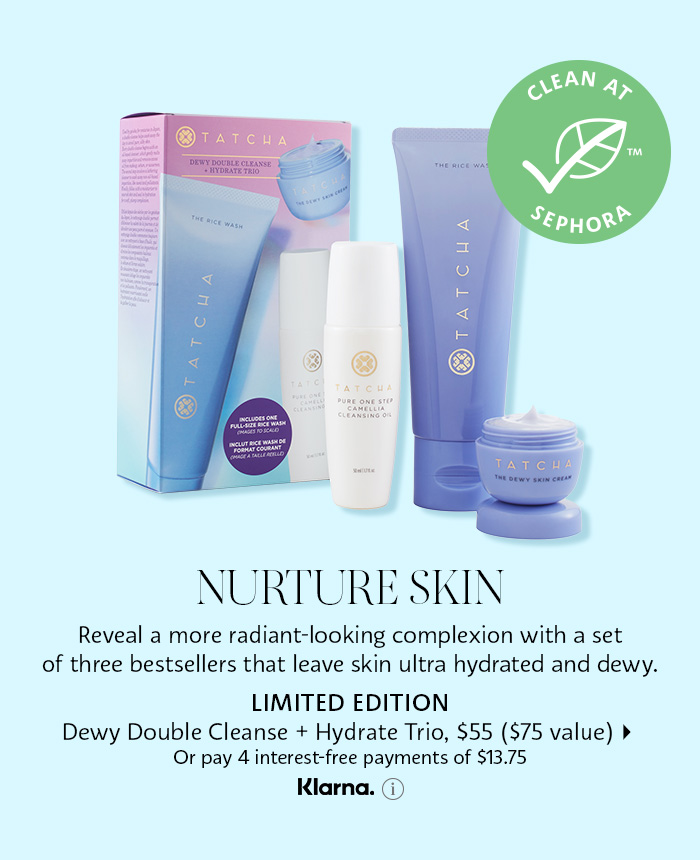 Tatcha Dewy Double Cleanse + Hydrate Trio