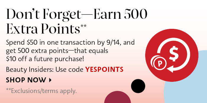 Don't Forget - Earn 500 Points**