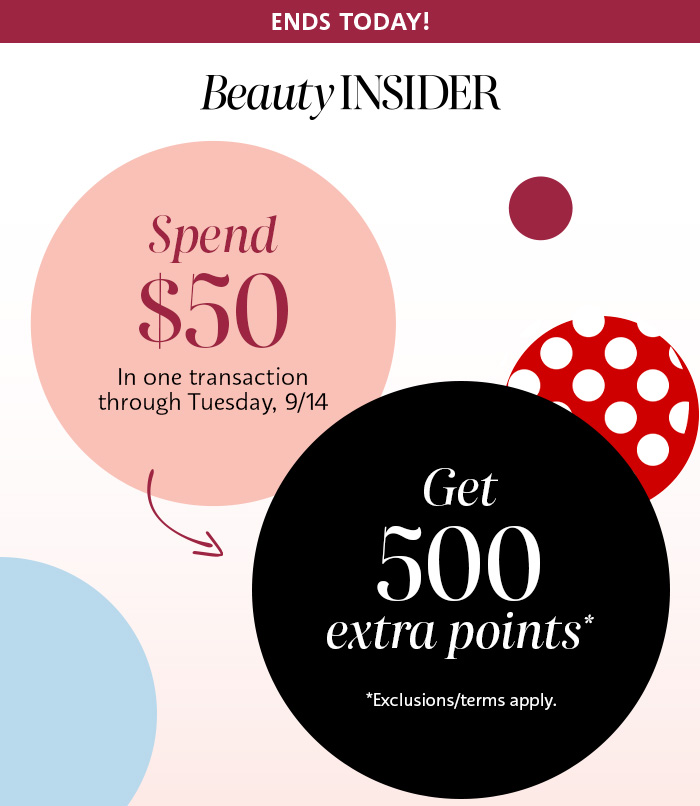 Spend $50, Get 500 extra points*