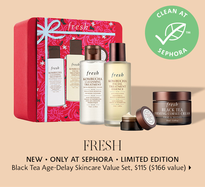 fresh Black Tea Age-Delay Skincare Gift Set