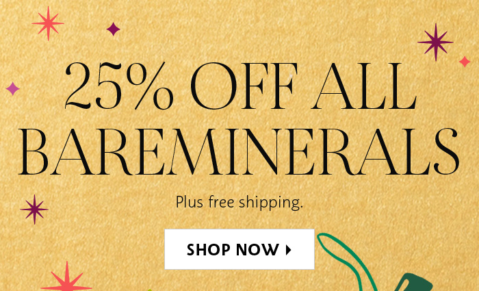 25% Off All Bareminerals