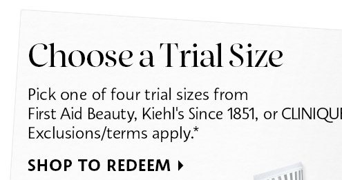 Choose a trial size