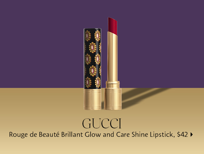  Gucci Rouge de Beaute Brillant Glow and Care Shine Lipstick