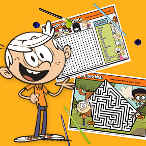 PRINTABLE LOUD HOUSE ACTIVITIES