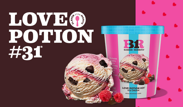 Scoop and Pre-Packed Quart of "Love Potion #31®"