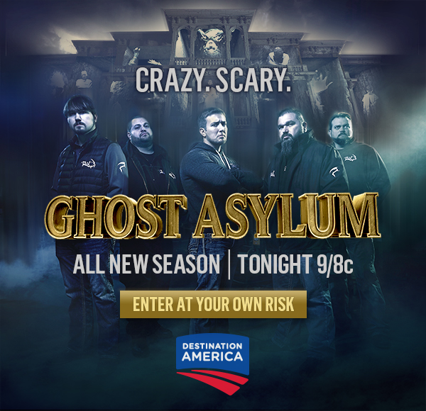 Crazy. Scary. Ghost Asylum - All New Season Tonight at 9/8c on Destination America. Enter at Your Own Risk.