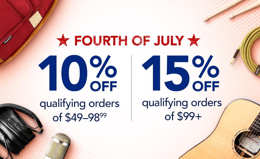 Buy More, Save More. 10% off qualifying orders of $49-98.99. 15% off qualifying orders of $99+. Code: JULY4. Now thru 7/5