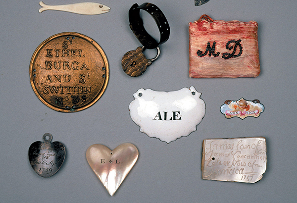London’s Foundling Museum preserves “tokens” left by parents who gave up their children due to poverty or the social stigma of illegitimacy.