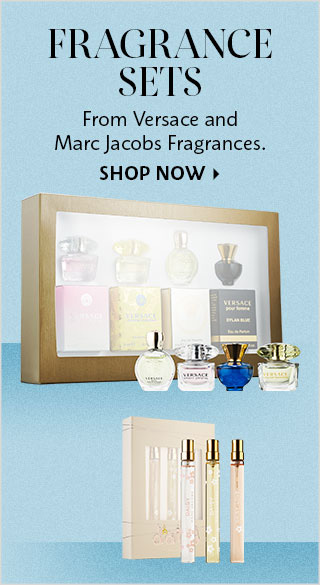 Fragrance Sets from Versace and Marc Jacobs