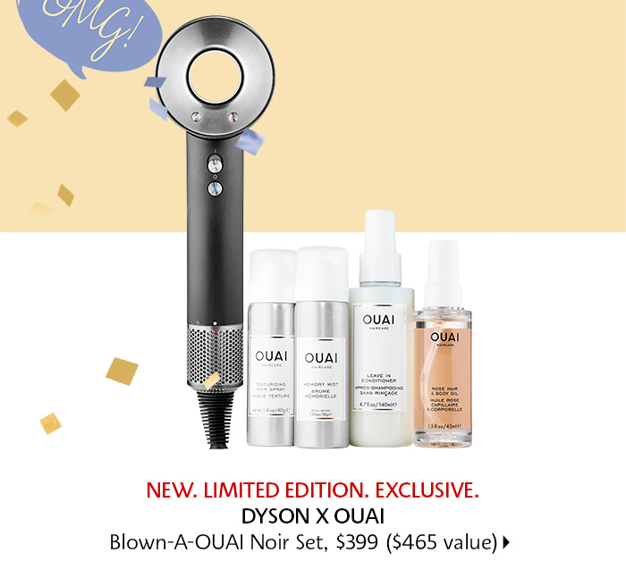 Dyson Blown-A-OUAI Noir Set