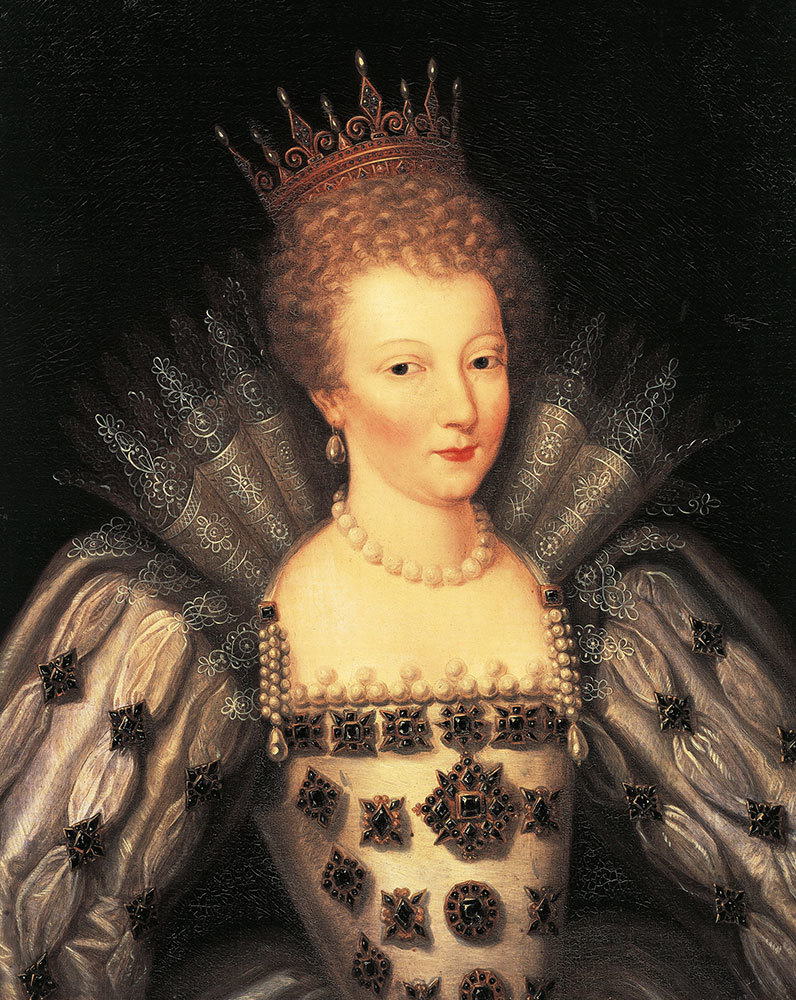 An oil painting portrait of Mary Stuart, Queen of Scots