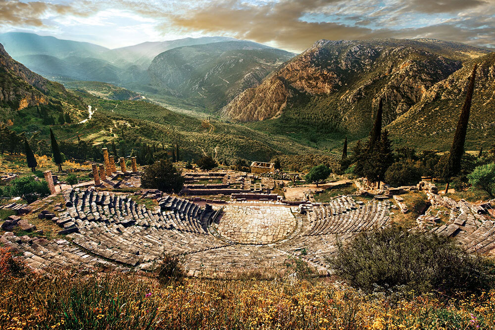 The amphitheater of Delphi