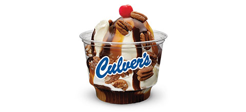 Culver's Fresh Frozen Custard - 1 Scoop Turtle Sundae