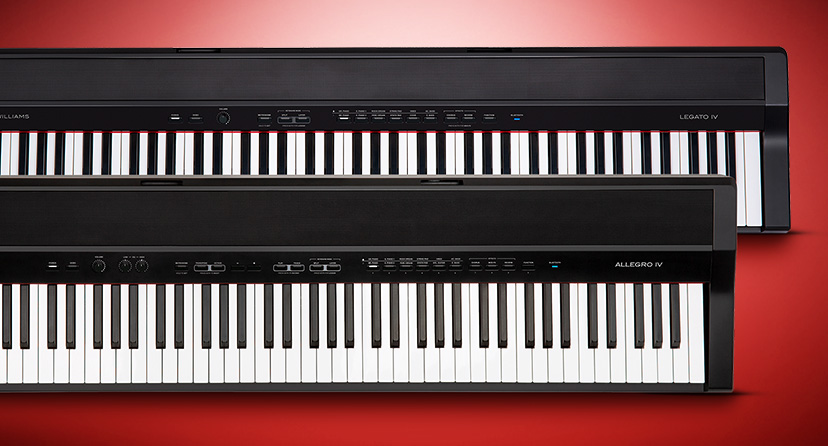New Williams Allegro IV & Legato IV. Explore elegant tones with a two-way speaker system and 12 instrument voices. Shop now