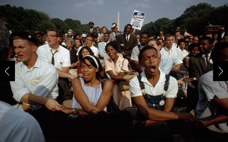 The 1963 March on Washington for Jobs and Freedom gathered people from civil rights organizations, labor unions, and religious groups across the country to protest segregation, inequality, and economic injustice. 