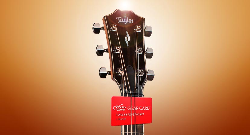 48-month financing on Taylor acoustics of $999+. Plus, 5% back in Rewards. Now thru Aug. 30, 2023. Get details