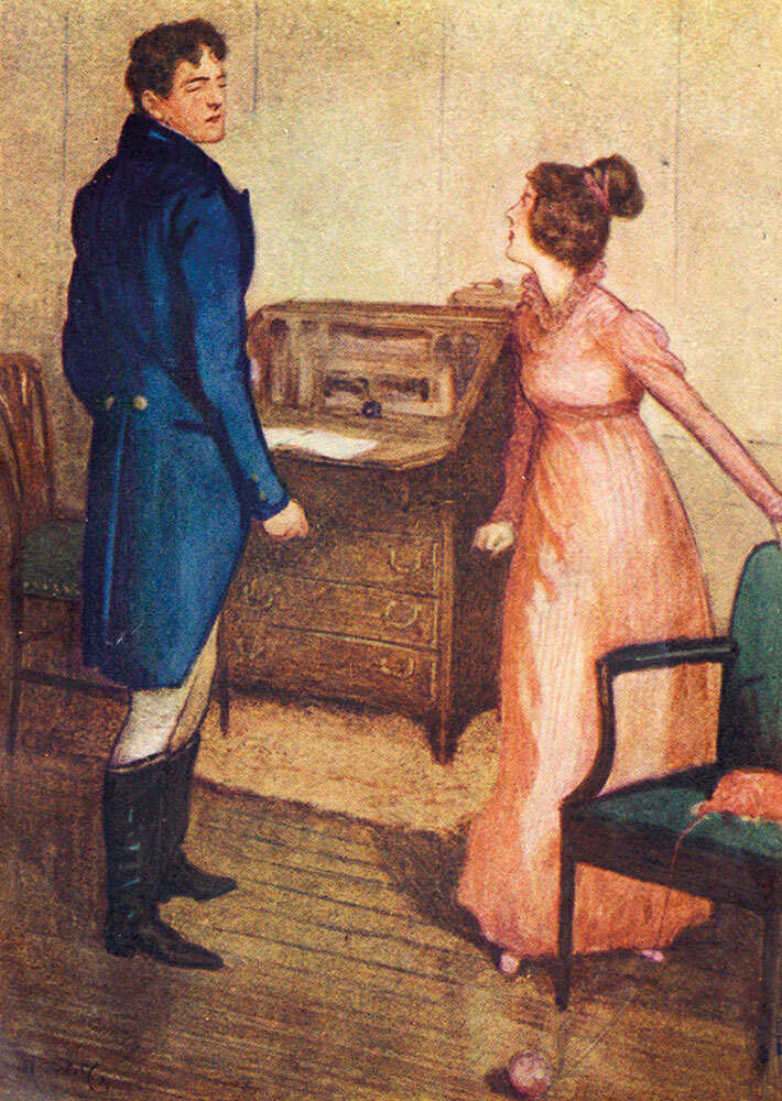 An illustration of Pride and Prejudice's Mr. Darcy