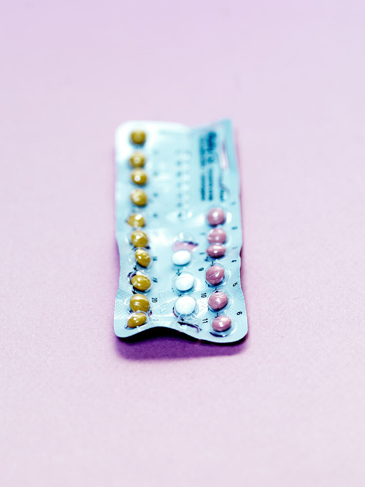 a birth control foil pack