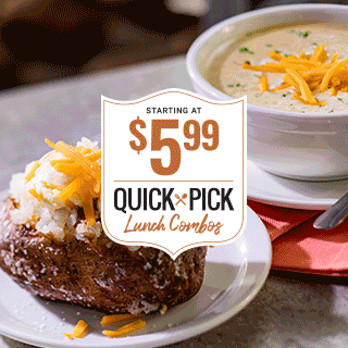 Starting at $5.99 Quick Pick Lunch Combos