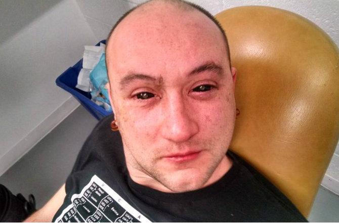 Man with night vision