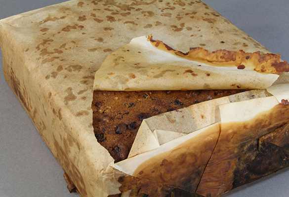 Fruitcakes travel very well—the fruit keeps the cake moist for a long period of time, according to Meeks.