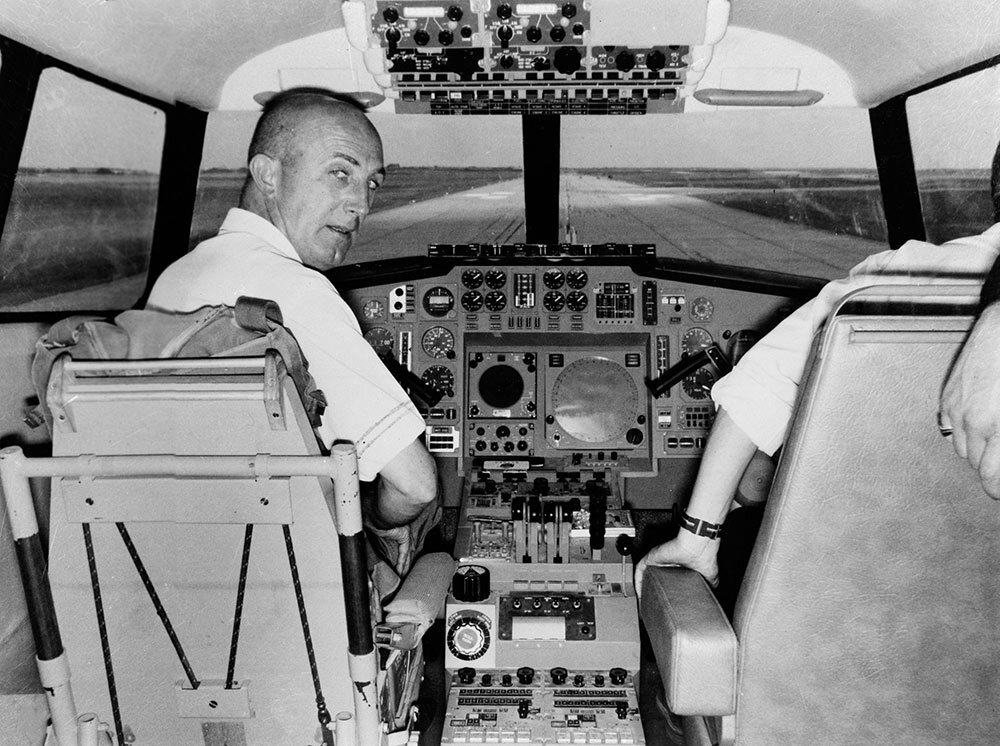 The Concorde cockpit