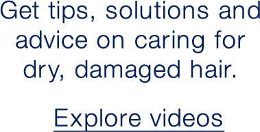 Get tips, solutions and advice on caring for dry, damaged hair. Explore videos