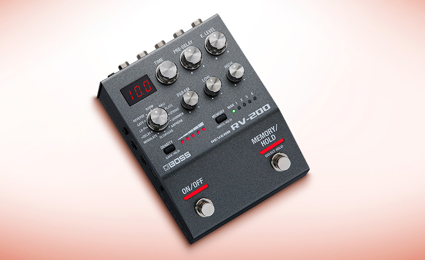 New BOSS RV-200. Add depth and dimension to your tone with this versatile reverb pedal. Shop Now