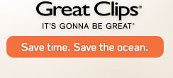 Great Clips: Save time. Save the ocean.